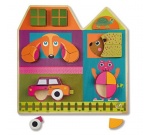 Puidust 3D puzzle - Maja ja loomad 16006.20